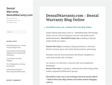 Tablet Screenshot of dentalwarranty.com